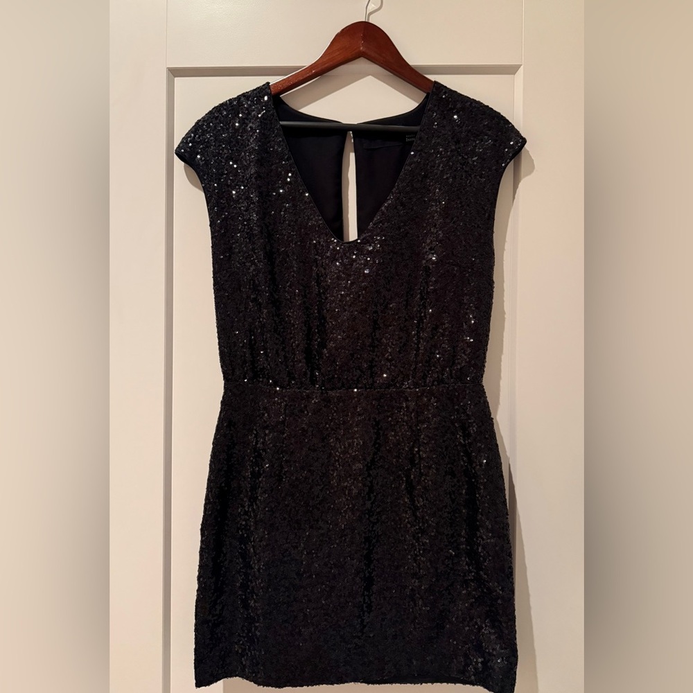H&M sequin mini dress with open back